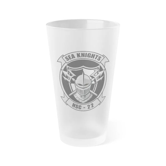 HSC 22 (U.S. Navy) Frosted Pint Glass 16oz-Go Mug Yourself