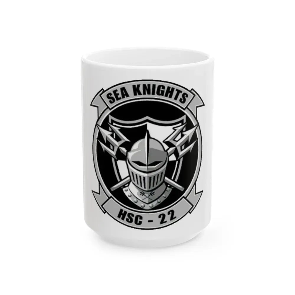 HSC 22 (U.S. Navy) White Coffee Mug 15oz - Go Mug Yourself