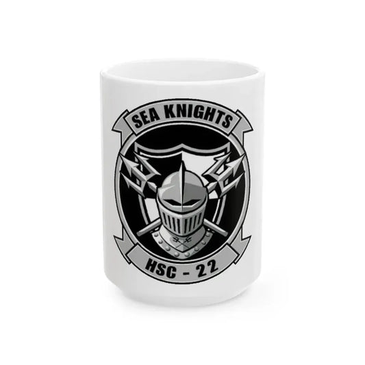 HSC 22 (U.S. Navy) White Coffee Mug 15oz - Go Mug Yourself
