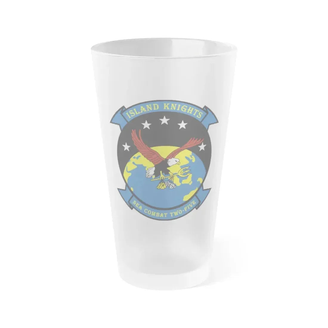 HSC 25 Island Knights 2 (U.S. Navy) Frosted Pint Glass 16oz Default Title - Go Mug Yourself