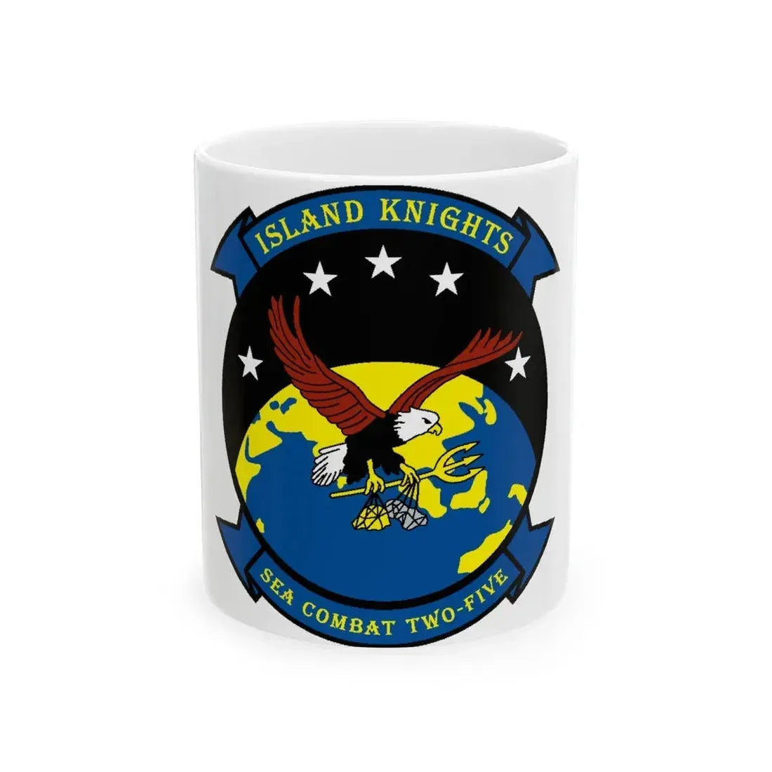 HSC 25 Island Knights 2 (U.S. Navy) White Coffee Mug 11oz - Go Mug Yourself