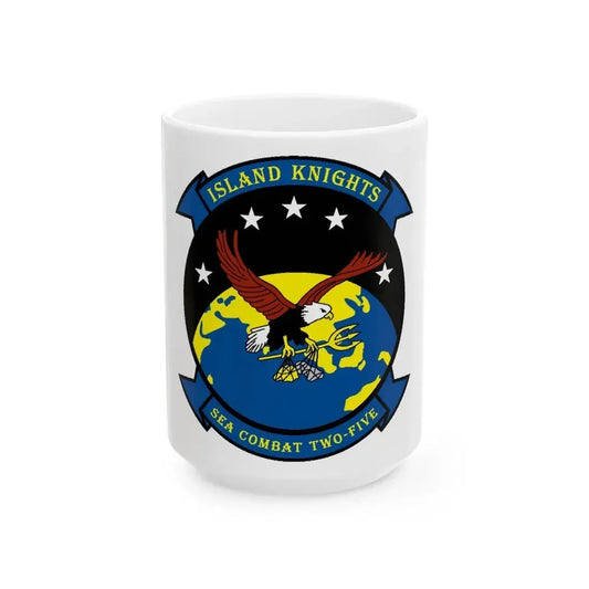 HSC 25 Island Knights 2 (U.S. Navy) White Coffee Mug 15oz - Go Mug Yourself