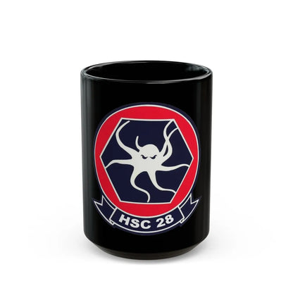 HSC 28 (U.S. Navy) Black Coffee Mug-15oz-Go Mug Yourself