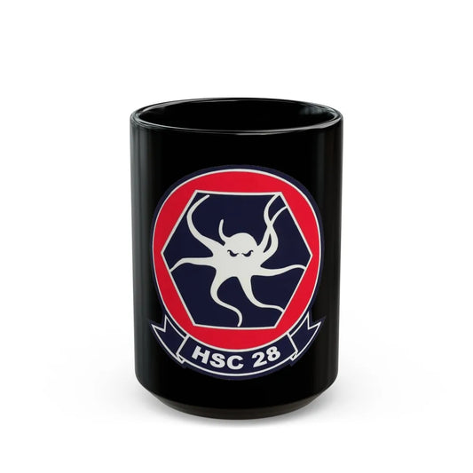 HSC 28 (U.S. Navy) Black Coffee Mug-15oz-Go Mug Yourself