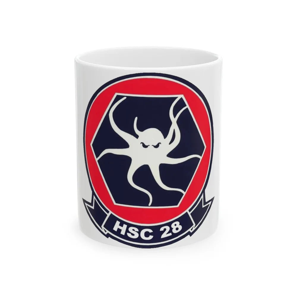 HSC 28 (U.S. Navy) White Coffee Mug-11oz-Go Mug Yourself