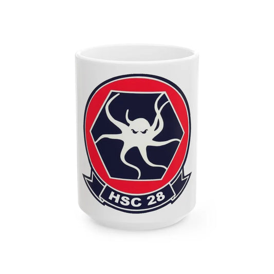 HSC 28 (U.S. Navy) White Coffee Mug-15oz-Go Mug Yourself