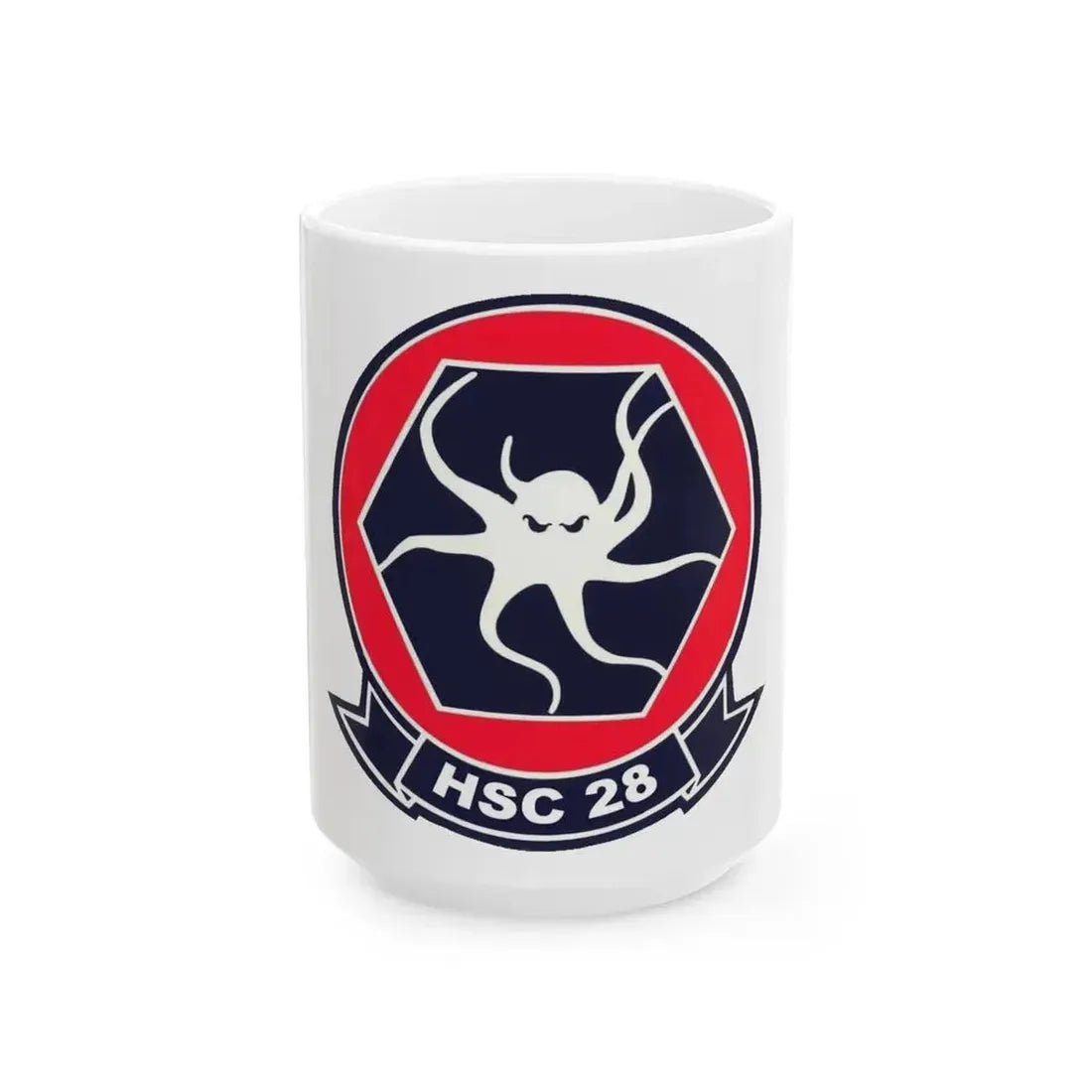HSC 28 (U.S. Navy) White Coffee Mug 15oz - Go Mug Yourself