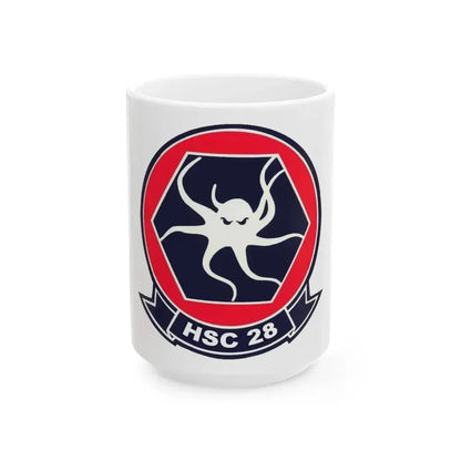 HSC 28 (U.S. Navy) White Coffee Mug 15oz - Go Mug Yourself