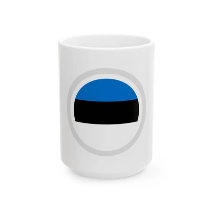 HSEstonia (Estonia) White Coffee Mug 15oz - Go Mug Yourself