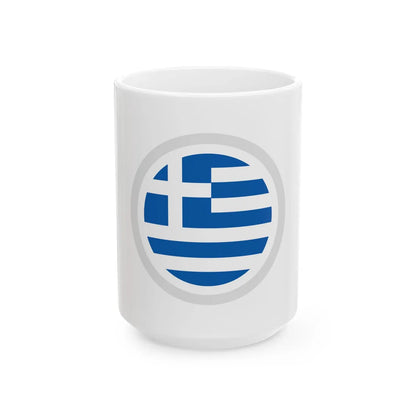 HSGreece (Greece) White Coffee Mug 15oz - Go Mug Yourself