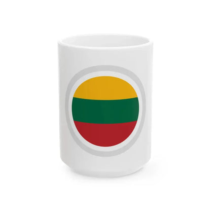 HSLithuania (Lithuania) White Coffee Mug 15oz - Go Mug Yourself