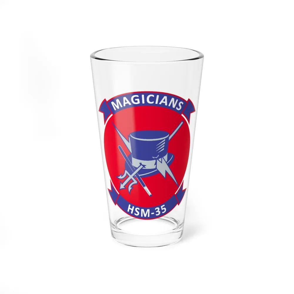 HSM 35 Magicians (U.S. Navy) Pint Glass 16oz-16oz-Go Mug Yourself