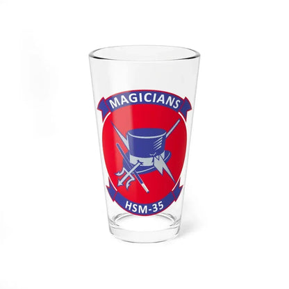 HSM 35 Magicians (U.S. Navy) Pint Glass 16oz 16oz - Go Mug Yourself