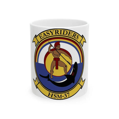 HSM 37 Helicopter Maritime Strike Squadron 37 (U.S. Navy) White Coffee Mug-11oz-Go Mug Yourself