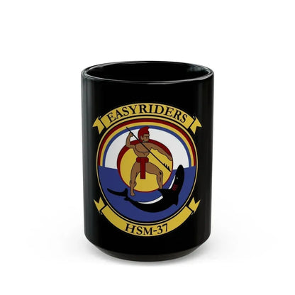 HSM 37 Helicopter Maritime Strike Squadron 37 (U.S. Navy) Black Coffee Mug 15oz - Go Mug Yourself