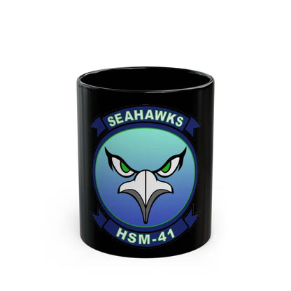 HSM 41 Helicopter Maritime Strike Squadron 41 (U.S. Navy) Black Coffee Mug-11oz-Go Mug Yourself