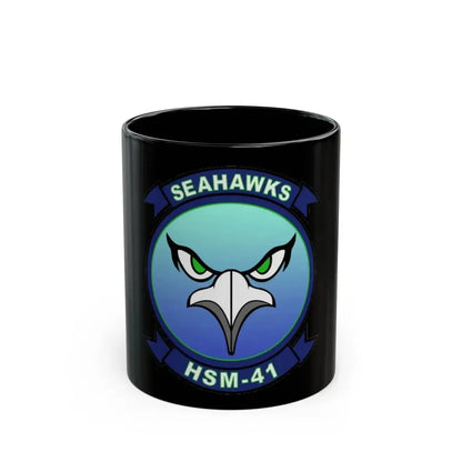 HSM 41 Helicopter Maritime Strike Squadron 41 (U.S. Navy) Black Coffee Mug 11oz - Go Mug Yourself