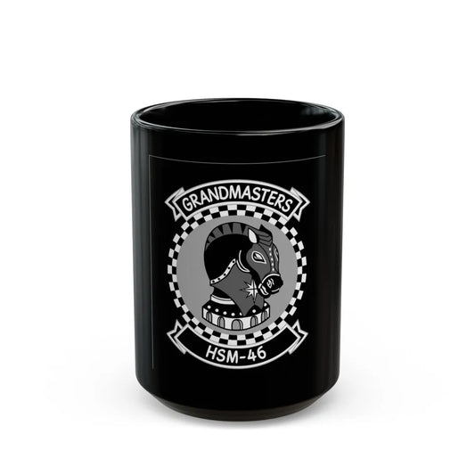 HSM 46 (U.S. Navy) Black Coffee Mug-15oz-Go Mug Yourself