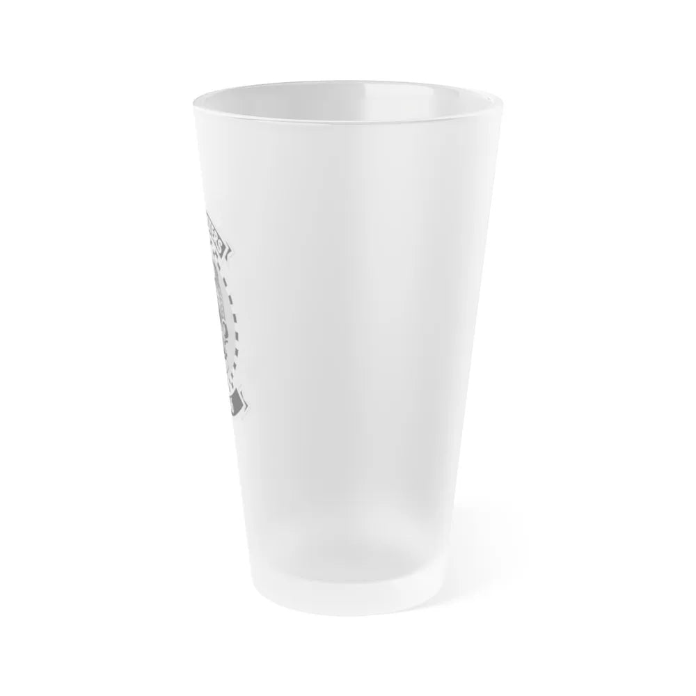 HSM 46 (U.S. Navy) Frosted Pint Glass 16oz-Go Mug Yourself