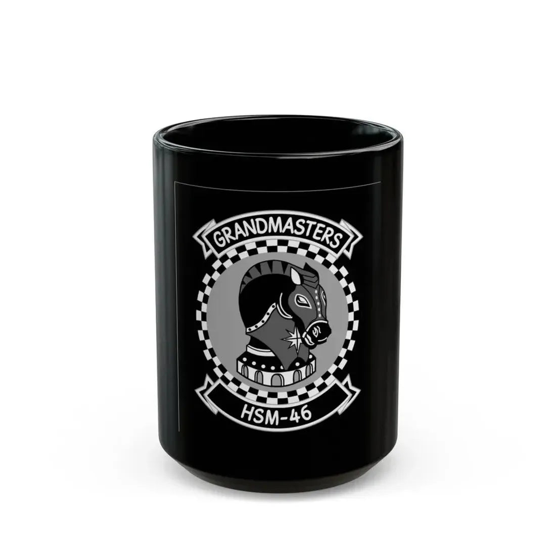 HSM 46 (U.S. Navy) Black Coffee Mug - Go Mug Yourself
