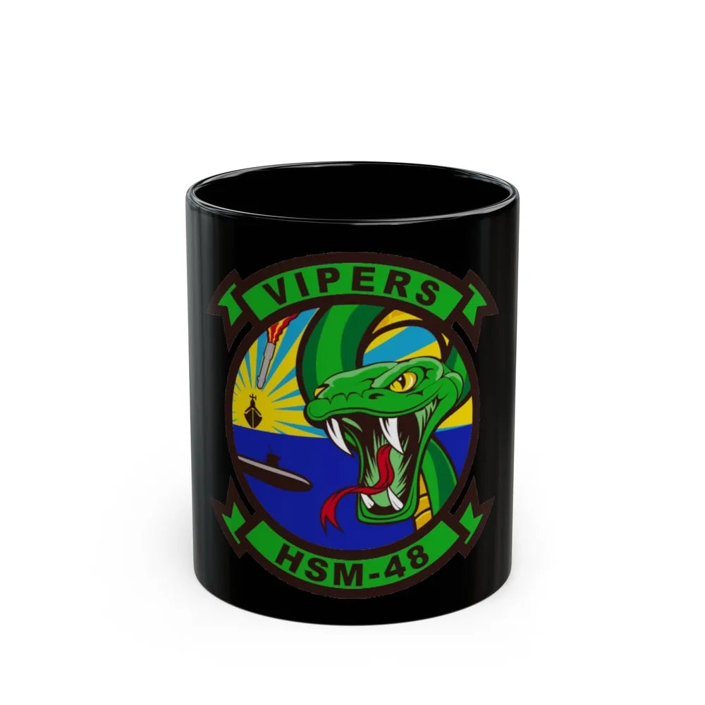 HSM 48 Helicopter Maritime Strike Squadron 48 (U.S. Navy) Black Coffee Mug-11oz-Go Mug Yourself