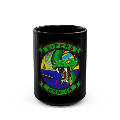 HSM 48 Helicopter Maritime Strike Squadron 48 (U.S. Navy) Black Coffee Mug-15oz-Go Mug Yourself