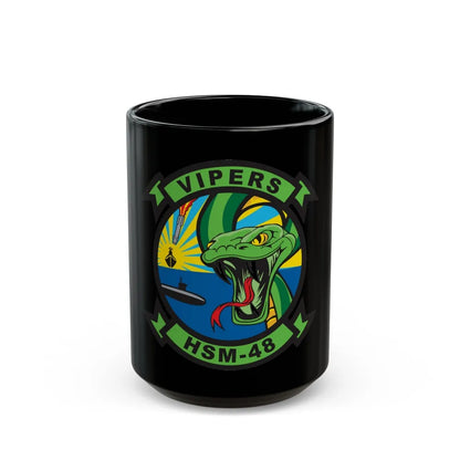 HSM 48 Vipers (U.S. Navy) Black Coffee Mug-15oz-Go Mug Yourself