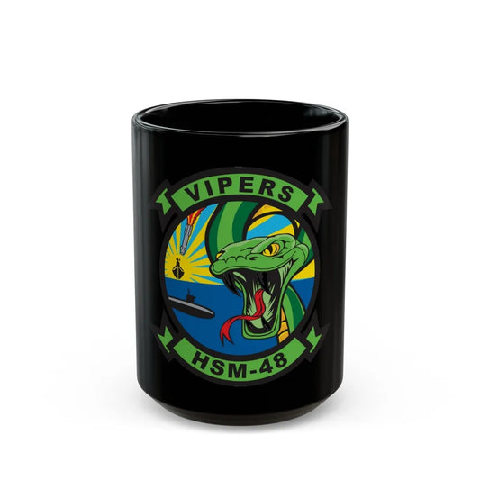 HSM 48 Vipers (U.S. Navy) Black Coffee Mug-15oz-Go Mug Yourself