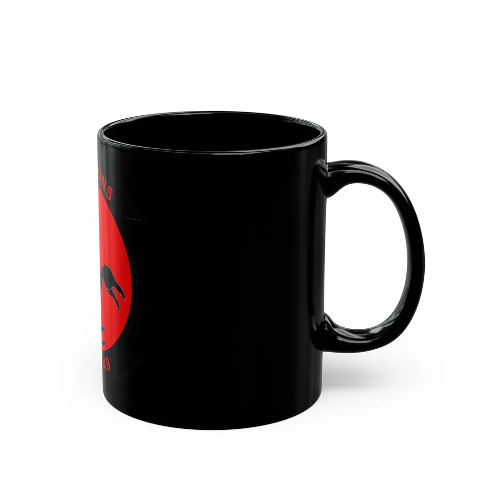 HSM 49 Helicopter Maritime Strike Squadron 49 (U.S. Navy) Black Coffee Mug-Go Mug Yourself