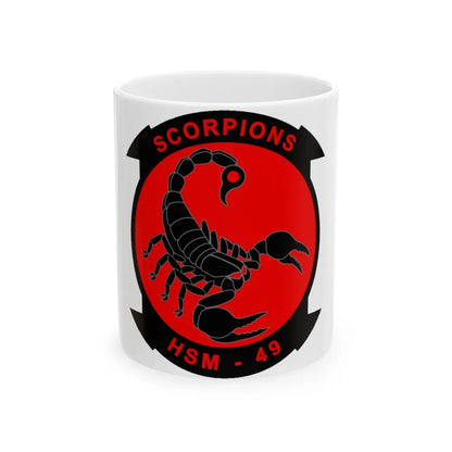 HSM 49 Helicopter Maritime Strike Squadron 49 (U.S. Navy) White Coffee Mug-11oz-Go Mug Yourself