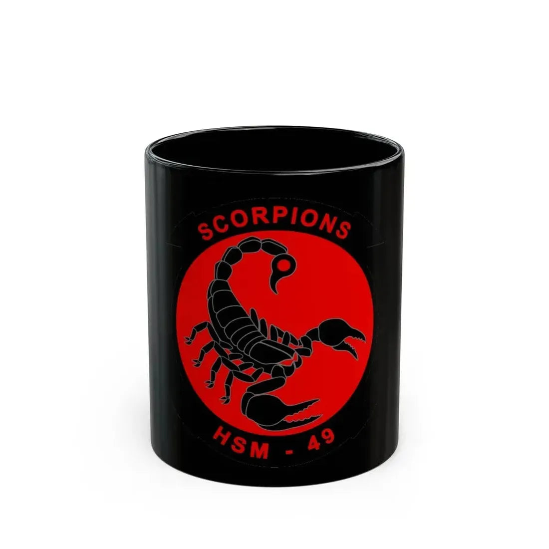 HSM 49 Helicopter Maritime Strike Squadron 49 (U.S. Navy) Black Coffee Mug 11oz - Go Mug Yourself