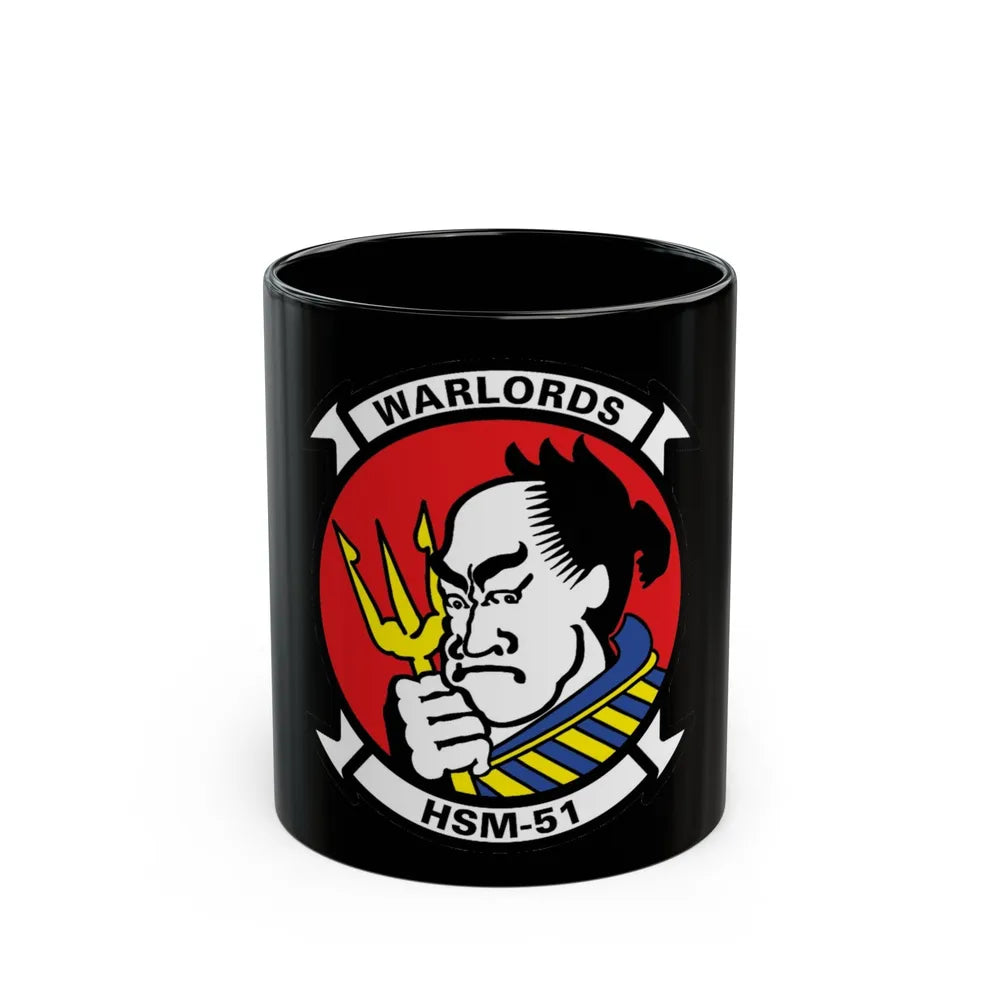 HSM 51 Helicopter Maritime Strike Squadron 51 (U.S. Navy) Black Coffee Mug-11oz-Go Mug Yourself