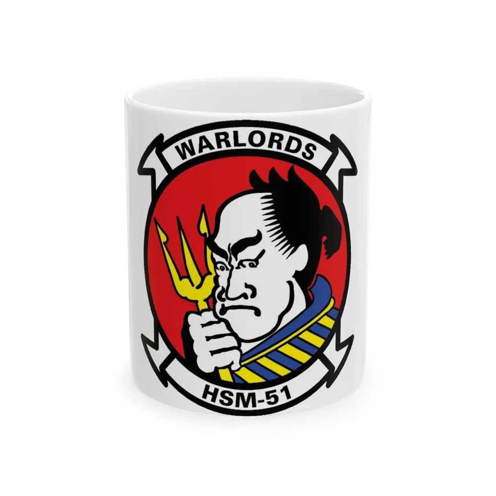 HSM 51 Helicopter Maritime Strike Squadron 51 (U.S. Navy) White Coffee Mug-11oz-Go Mug Yourself