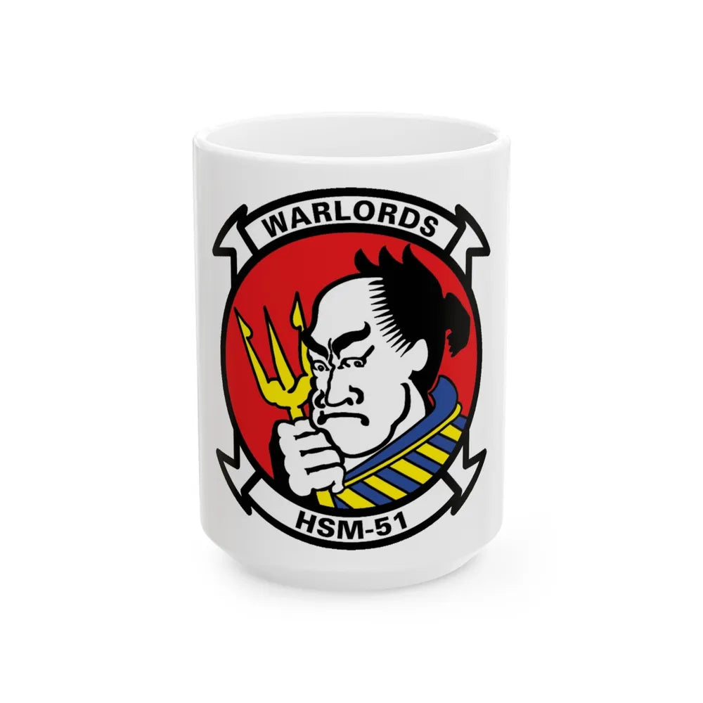 HSM 51 Helicopter Maritime Strike Squadron 51 (U.S. Navy) White Coffee Mug-15oz-Go Mug Yourself