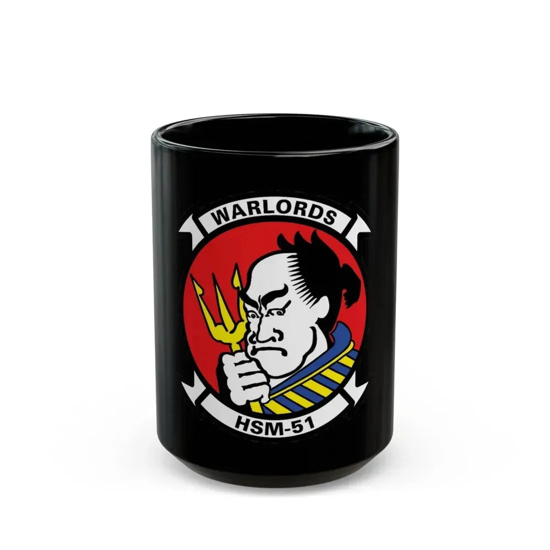 HSM 51 Helicopter Maritime Strike Squadron 51 (U.S. Navy) Black Coffee Mug 15oz - Go Mug Yourself