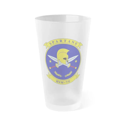 HSM 70 Helicopter Maritime Strike Squadron 70 (U.S. Navy) Frosted Pint Glass 16oz Default Title - Go Mug Yourself
