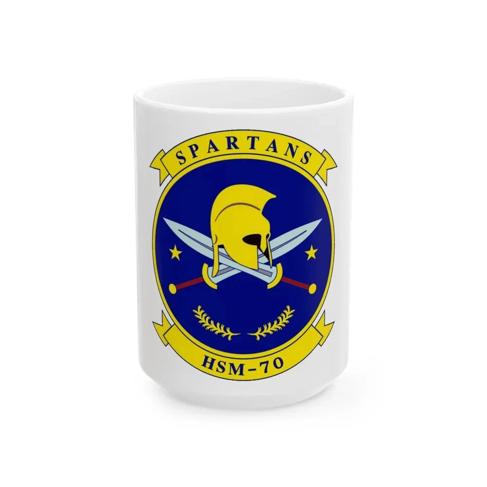 HSM 70 Helicopter Maritime Strike Squadron 70 (U.S. Navy) White Coffee Mug 15oz - Go Mug Yourself