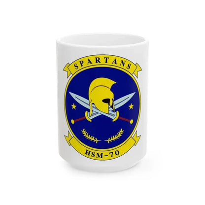 HSM 70 Helicopter Maritime Strike Squadron 70 (U.S. Navy) White Coffee Mug 15oz - Go Mug Yourself