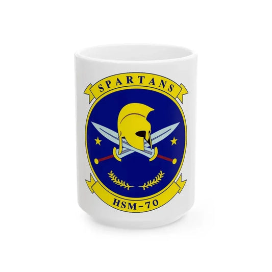 HSM 70 Helicopter Maritime Strike Squadron 70 (U.S. Navy) White Coffee Mug 15oz - Go Mug Yourself