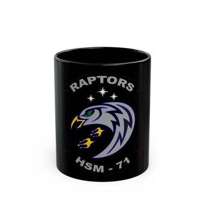 HSM 71 Raptors (U.S. Navy) Black Coffee Mug-11oz-Go Mug Yourself