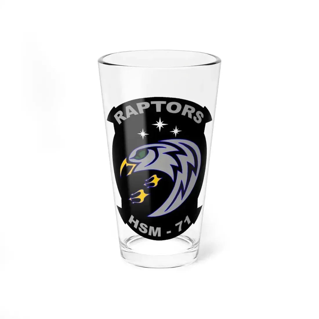 HSM 71 Raptors (U.S. Navy) Pint Glass 16oz 16oz - Go Mug Yourself