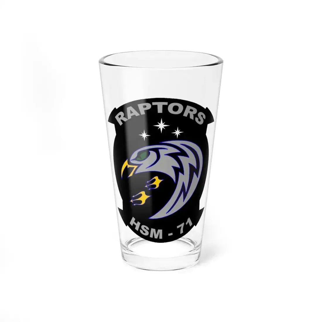 HSM 71 Raptors (U.S. Navy) Pint Glass 16oz 16oz - Go Mug Yourself