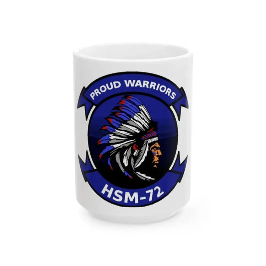 HSM 72 Helicopter Maritime Strike Squadron 72 (U.S. Navy) White Coffee Mug 15oz - Go Mug Yourself