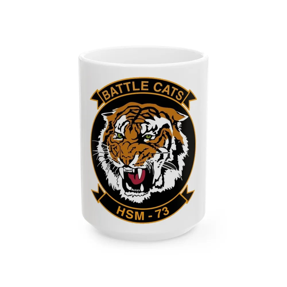 HSM 73 Helicopter Maritime Strike Squadron 73 (U.S. Navy) White Coffee Mug-15oz-Go Mug Yourself