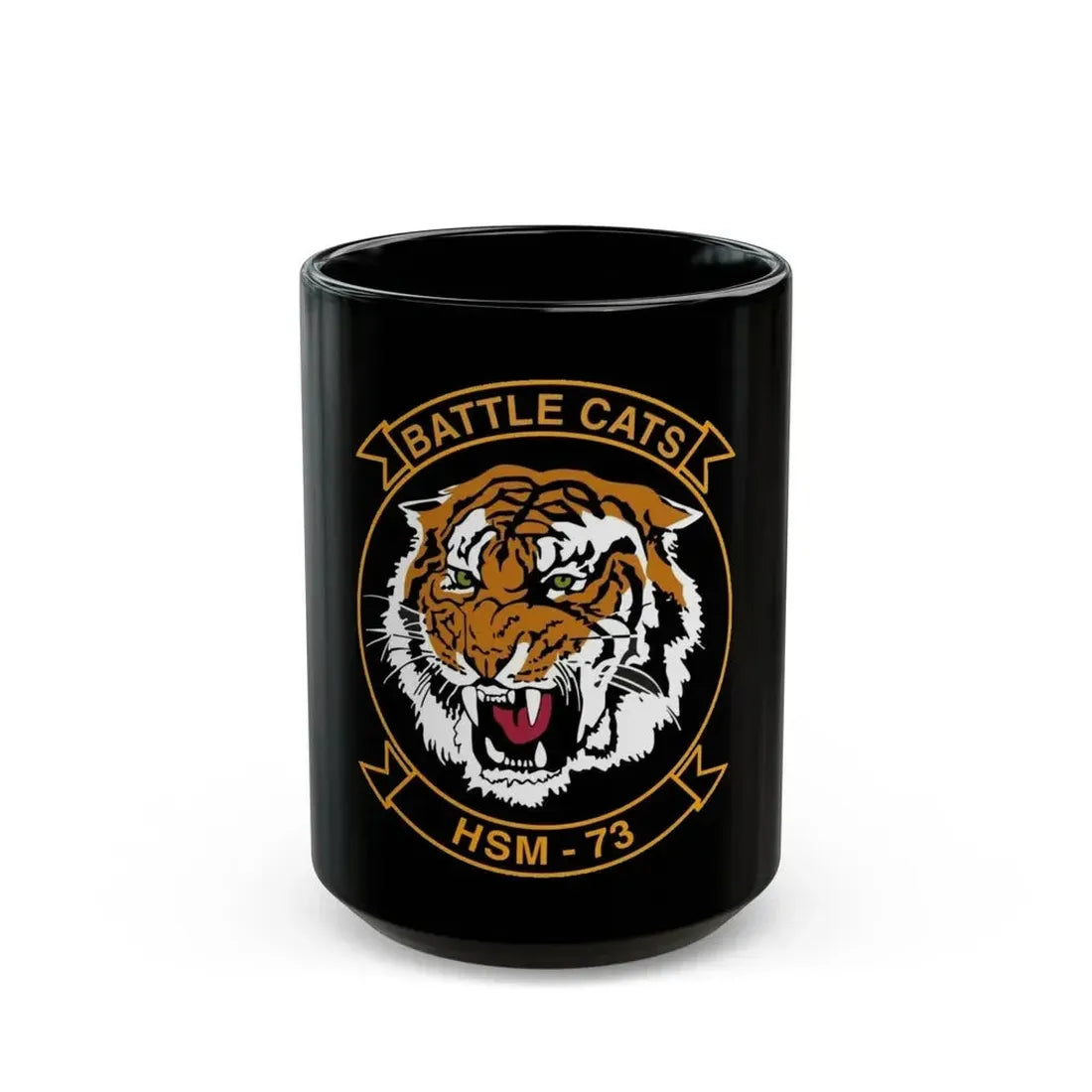 HSM 73 Helicopter Maritime Strike Squadron 73 (U.S. Navy) Black Coffee Mug 15oz - Go Mug Yourself