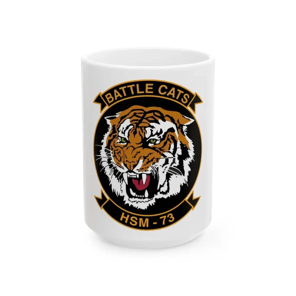 HSM 73 Helicopter Maritime Strike Squadron 73 (U.S. Navy) White Coffee Mug 15oz - Go Mug Yourself