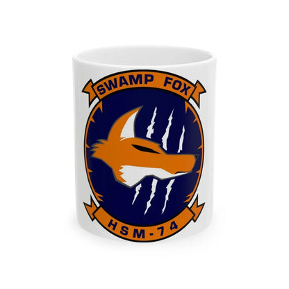 HSM 74 Helicopter Maritime Strike Squadron 74 (U.S. Navy) White Coffee Mug-11oz-Go Mug Yourself