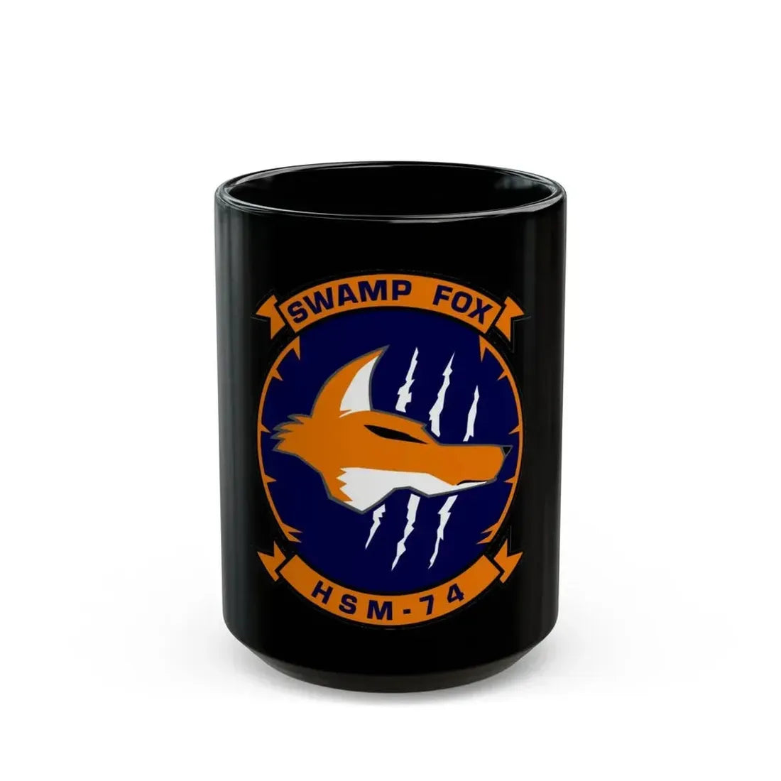 HSM 74 Helicopter Maritime Strike Squadron 74 (U.S. Navy) Black Coffee Mug 15oz - Go Mug Yourself