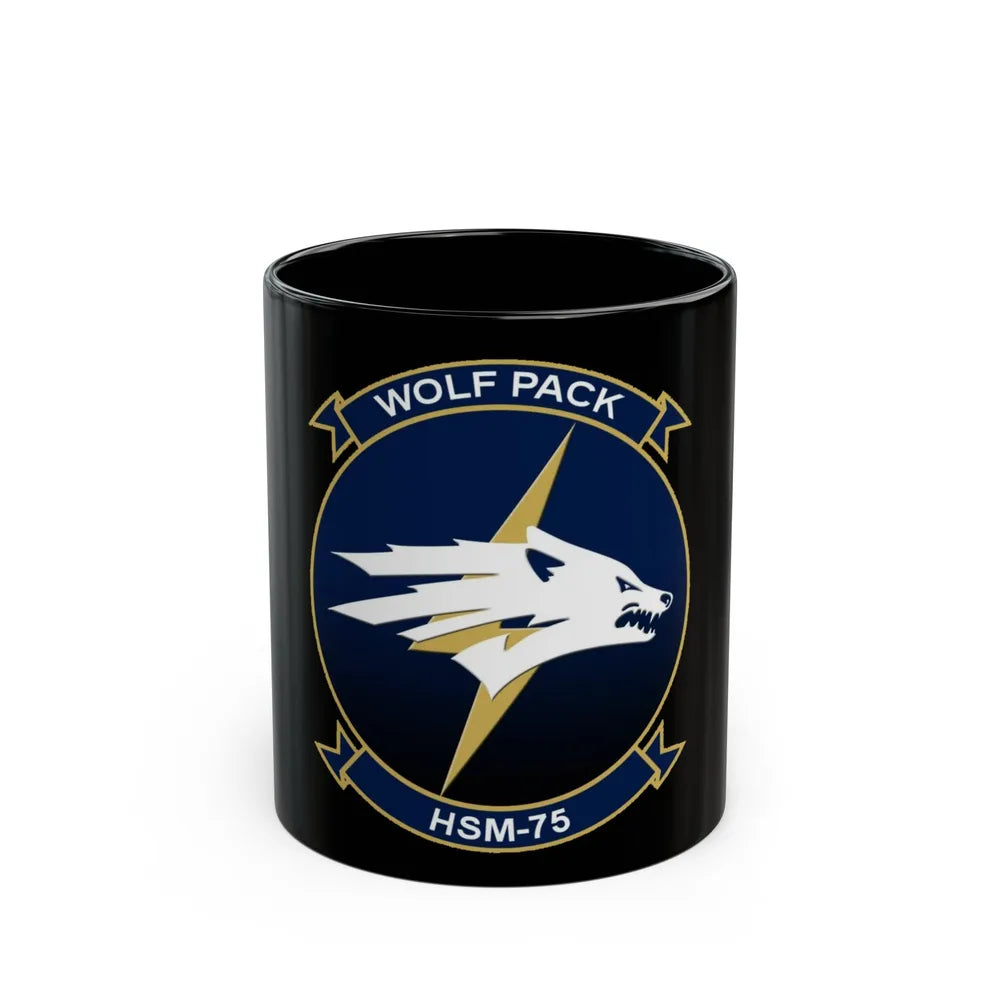 HSM 75 Helicopter Maritime Strike Squadron 75 (U.S. Navy) Black Coffee Mug-11oz-Go Mug Yourself