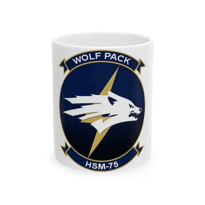 HSM 75 Helicopter Maritime Strike Squadron 75 (U.S. Navy) White Coffee Mug-11oz-Go Mug Yourself